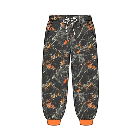 ( Moq 5 ) Baby Boys Kids Pockets Jogger Camo Pants Bottoms Leaves Clothes