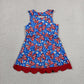 Baby Girls Bows Stars 4th of July Yoga Active Shorts Knee Length Scallop Dress RTS