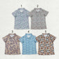 Sibling Baby Boys Kids Short Sleeves Buttons Shirts Cardigan Tops Camo Print Clothes RTS