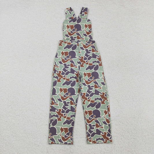 Baby Boy One Piece Green Camo Straps Jumpsuit