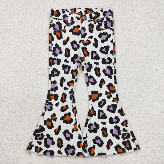 Baby Girl Halloween Leopard Bell Denim Bell Pants