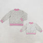 Sibling Baby Girls Adult Woman Long Sleeves Camo Shirts Yoga Active Pink Mock Neck Clothes RTS