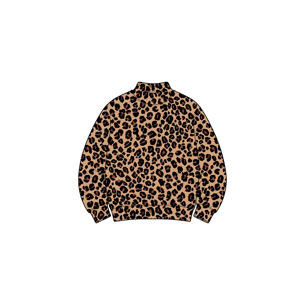 ( Moq 5 ) Preorder Baby Girls Toddler Long Sleeves Leopard Shirt Tops Yoga Active Clothes