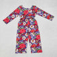 Baby Girl Long Sleeves Flower Pocket Fall Jumpsuit