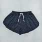 Adult Women Dots Black Yoga Active Ruffle Shorts Bottom Clothes RTS
