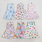 Baby Girl Toddler Sleeveless Sibling Knee Length Yoga Active Dress RTS