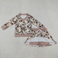 Baby Girls Long Sleeves Dogs turkey Deer Shirt Skirt Shorts Clothes Camo Set RTS