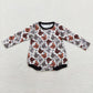 Baby Kids Halloween Long Sleeves Pumpkin Romper