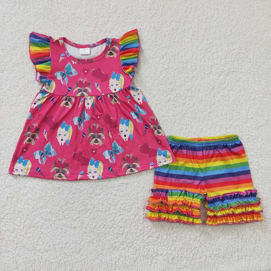 Promotion A12-13 Baby Girl Summer Striped Shorts Outfit