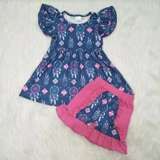 Promotion A13-1 Baby Girl Summer Ruffle Shorts Outfit