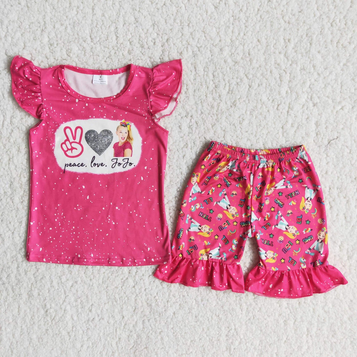 Promotion A13-24 Baby Girl Summer Ruffle Shorts Outfit