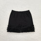 Baby Girl Black Icing Ruffle Shirt Shorts Pants Sibling Set