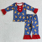 Promotion Baby Boy Long Sleeves Gingerbread Shirt Pants Christmas Pajamas Outfit