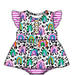 Baby Girl Leopard Rainbow Sibling Romper Dress Clothes Set ( Moq 5 Each Design )