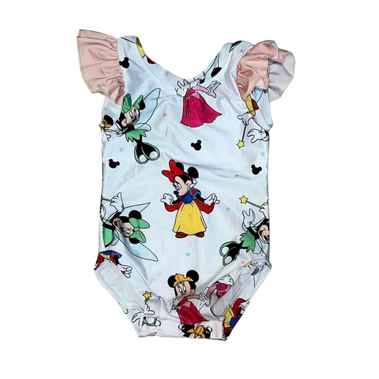 Moq 3 Pre-order SR1275 Baby Girl Mouse Princess Summer One Piece Romper