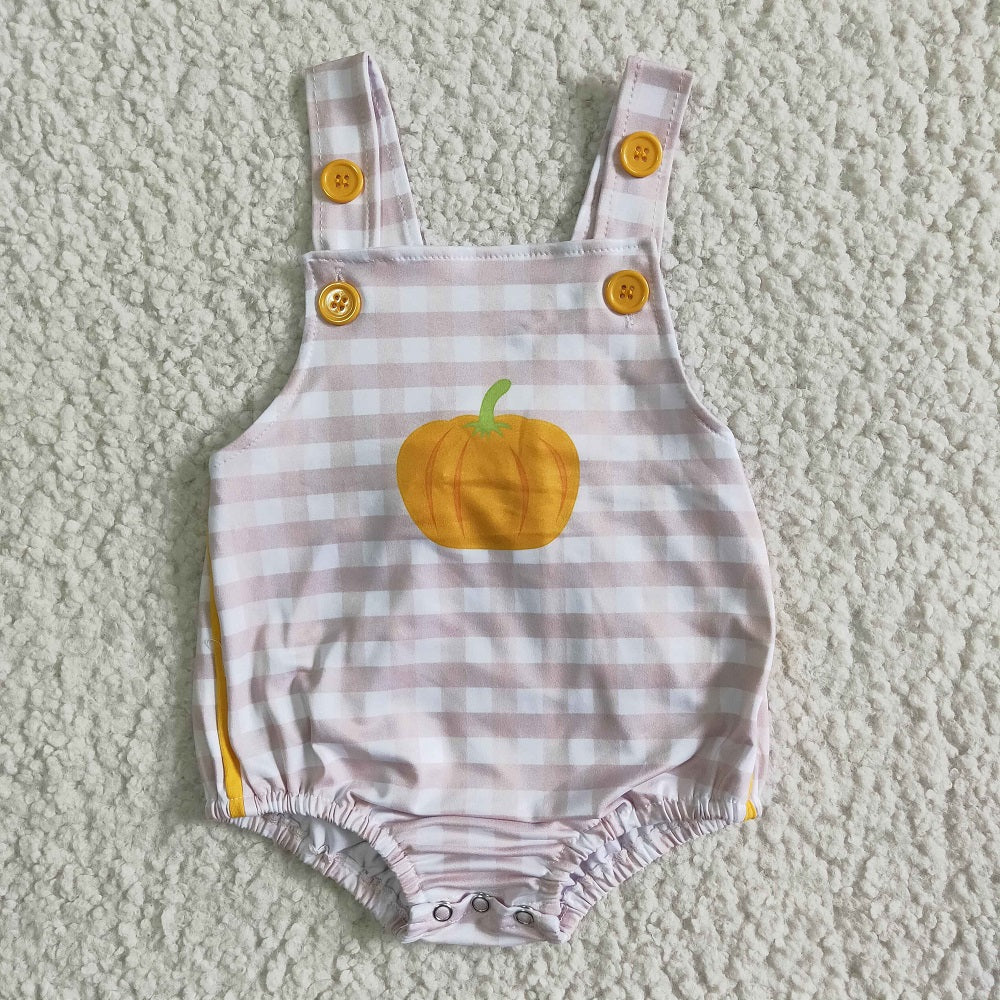 Promotion A0-13 Baby Girl Pumpkin Bubble Romper