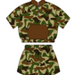 Baby Boy Sibling Camo Green Shirt Romper Set Moq 5