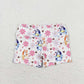 Baby Girl Racer Crop Tops Shorts Dogs Flower Set