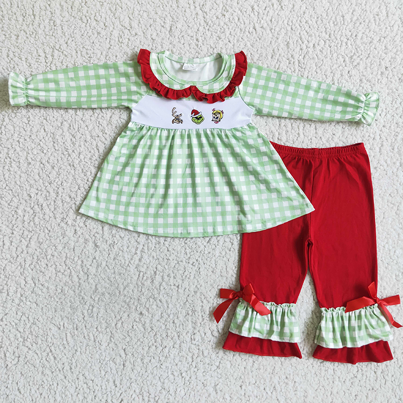 BLP0006 Baby Boy Embroidery Christmas Pajamas