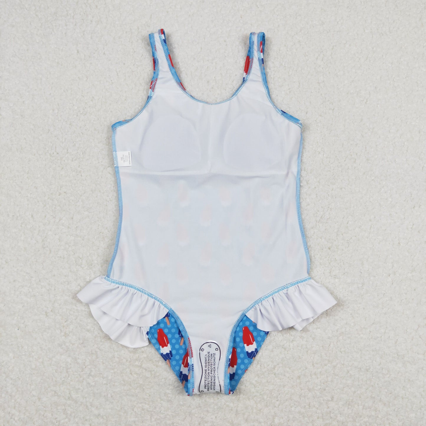 Baby Girl July 4th Popstick One Piece Swimsuit