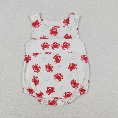 Baby Boy Sleeveless Crabs One Piece Romper