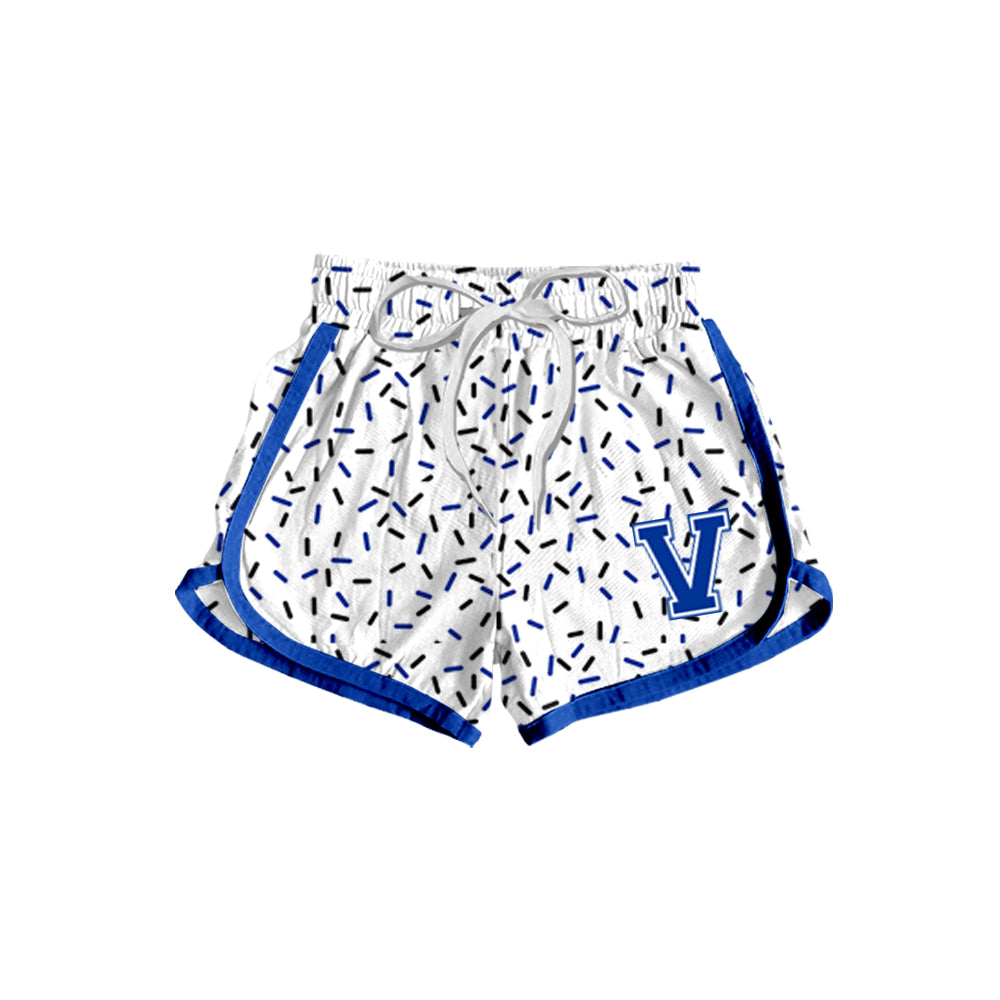 Adult Women V Team Blue Shorts Bottoms ( Moq 5 )