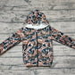 Baby Kids Long Sleeves Camo Zipper Hoodie Cardigan Tops