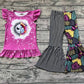 Baby Girl Halloween Purple Tops Bell Pants Clothes Set