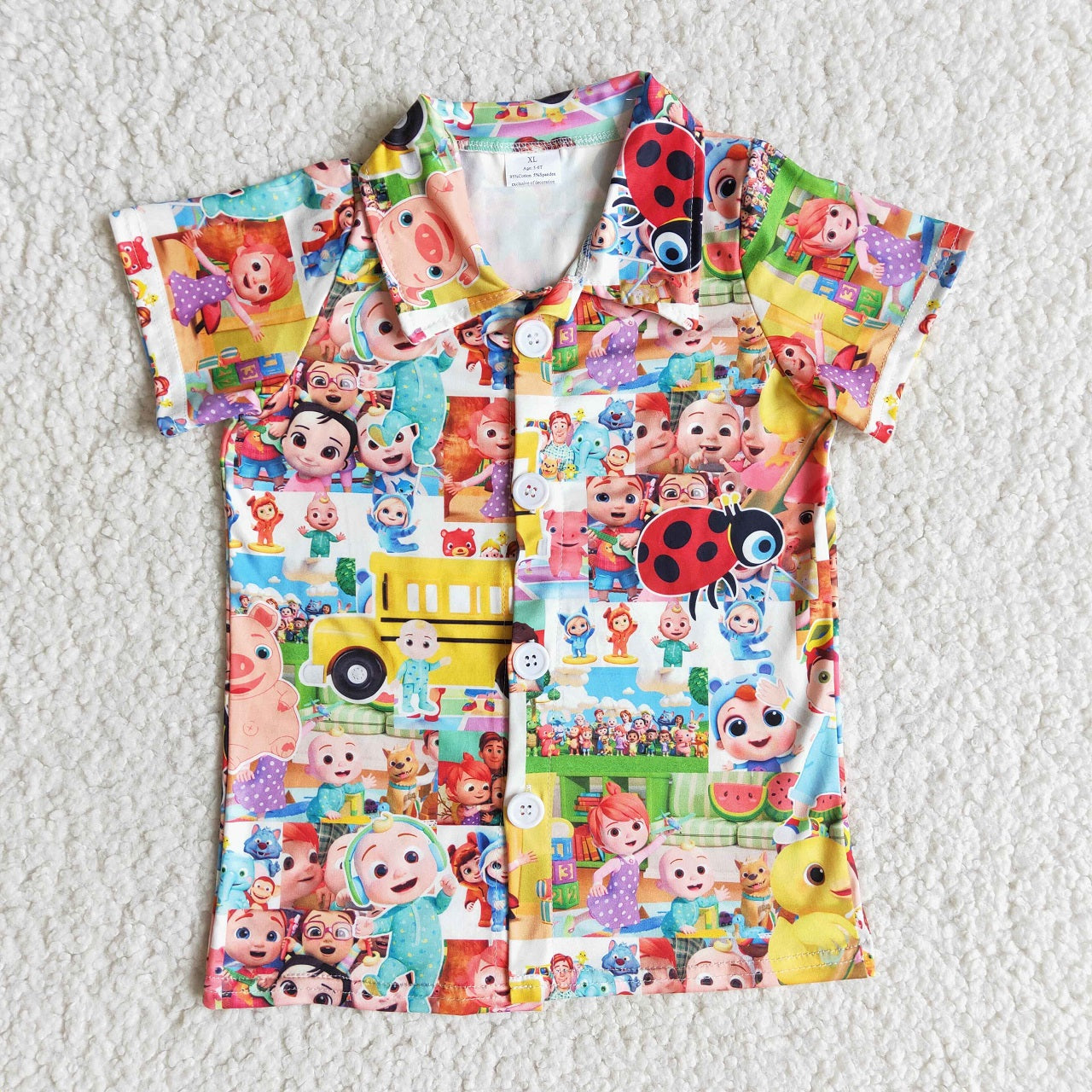 Promotion Baby Boy Short Sleeves Cartoon Melon Shirt