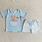 Promotion E11-3 Baby Girl Rabbit Carrot Ruffle Stripes Romper