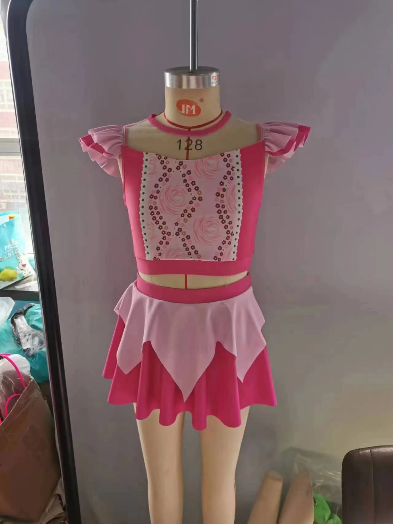 Baby Girl Princess Pink Swimsuit Summer Bathing Suit Outfit