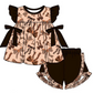 Baby Girl Adult Women Leopard Bows Sibling Matching Romper Dress Shorts Clothes Set Moq 5 Each Style