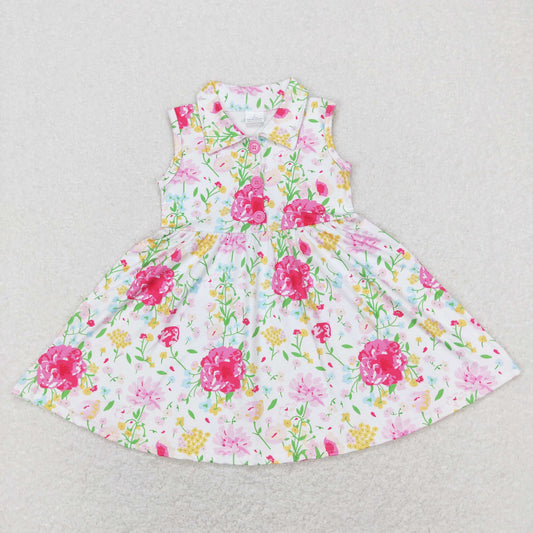 GSD0546 Baby Girl Sleeveless Floral Dress