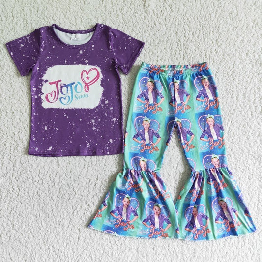 Promotion B9-23 Baby Girl Bell Pants Set