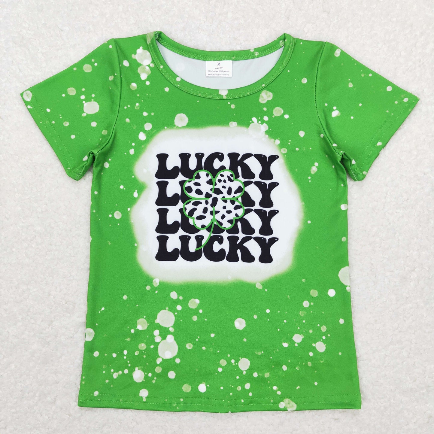 GT0420 Baby Kids St. Patrick's Day Green Tops Shirt