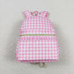 Baby Girl Toddler Women Pink Plaid Sibling Ruffle Lunch Box Backpack Gym Bags