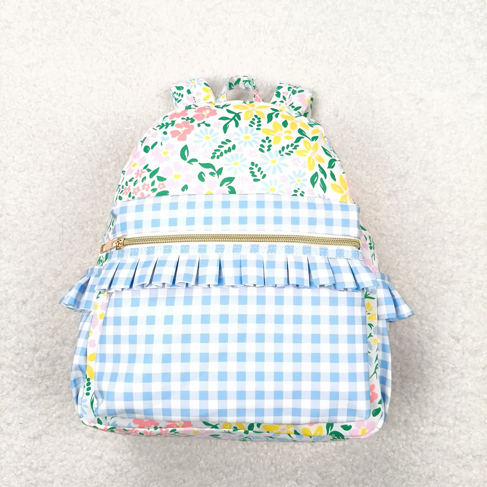 Baby Girl Kids Flower Ruffle Backpack Sibling Bags