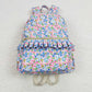 Baby Girl Kids Flower Ruffle Backpack Sibling Bags