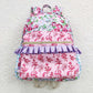 Baby Girl Kids Flower Ruffle Backpack Sibling Bags