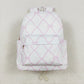 Baby Girl Kids Pink Leopard Bows Plaid Backpack Sibling Bags