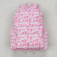 Baby Girl Kids Pink Leopard Bows Plaid Backpack Sibling Bags