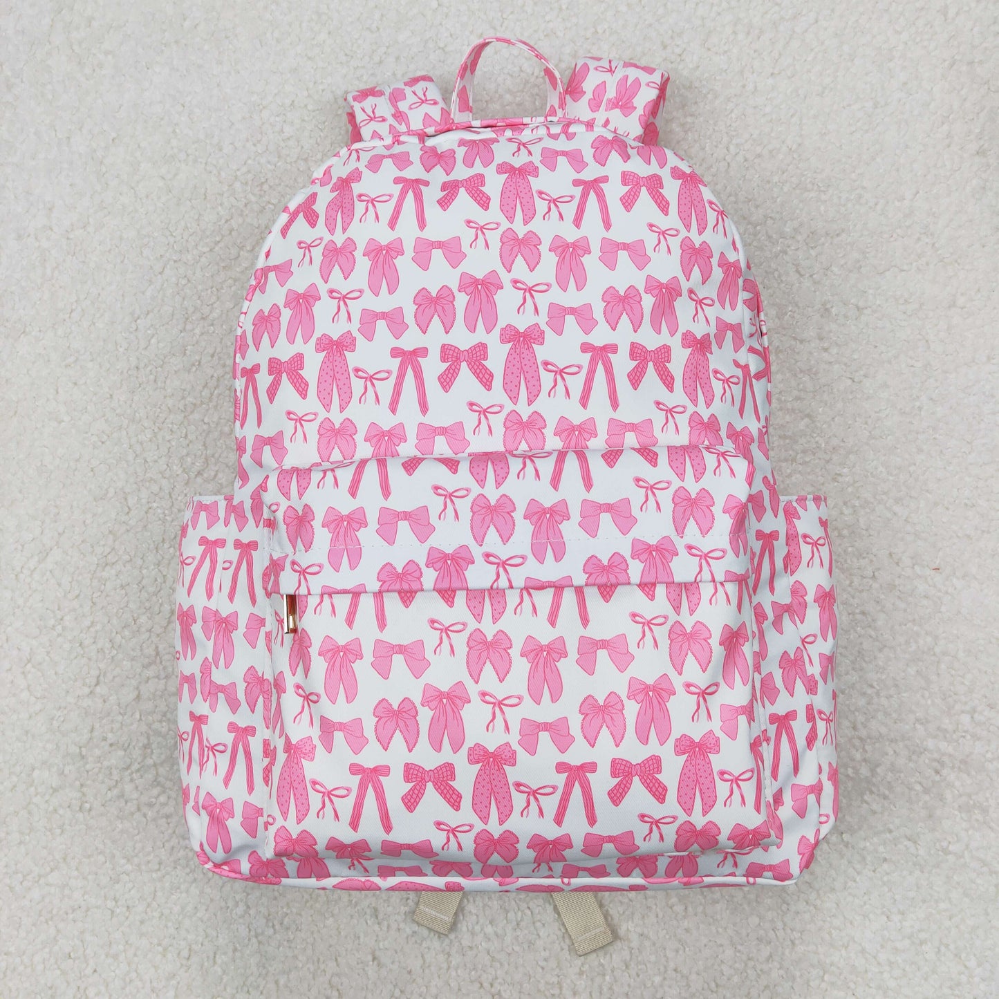 Baby Girl Kids Pink Leopard Bows Plaid Backpack Sibling Bags