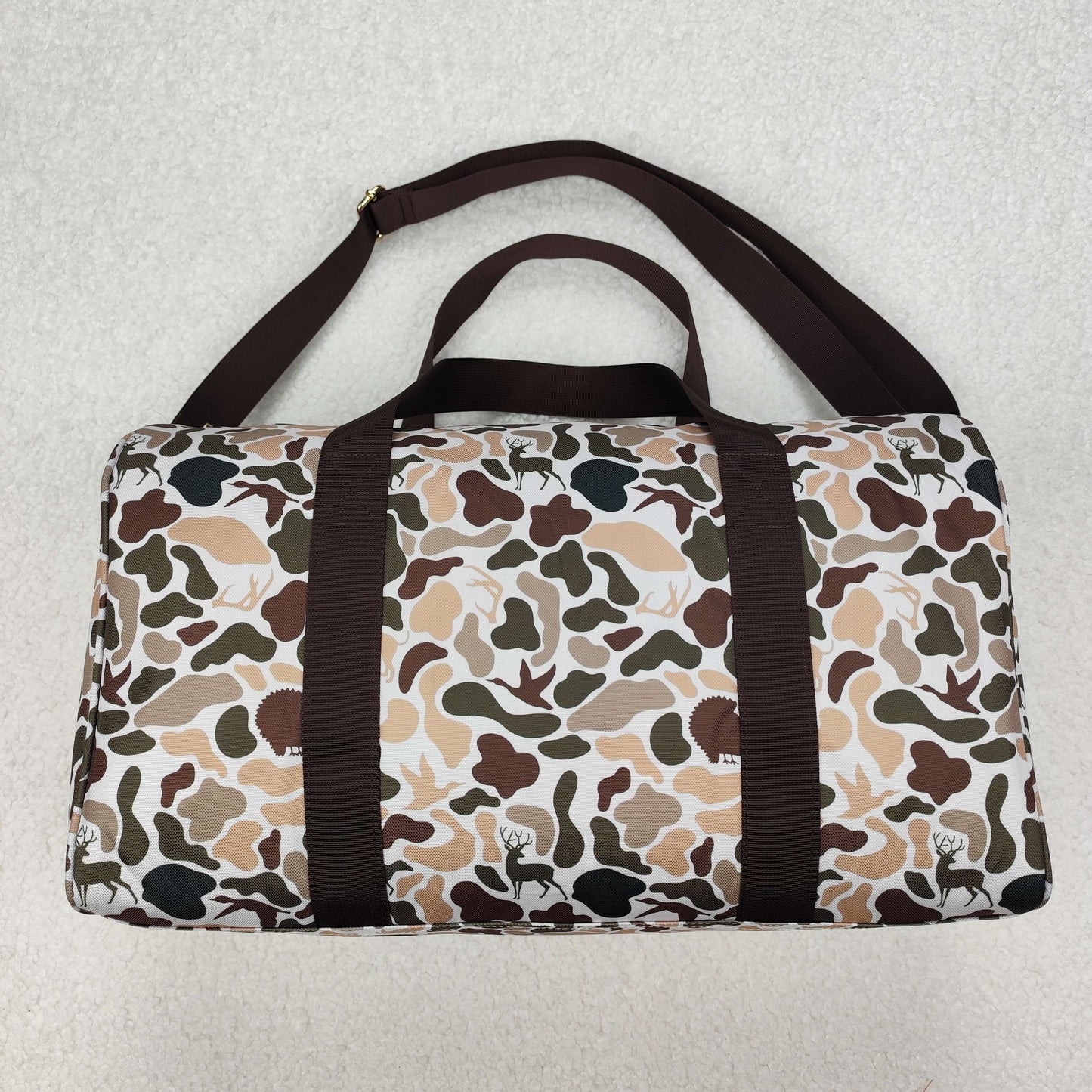 Kids Girl Adult Women Camo Western Cow Sibling Duffel Gym Bags