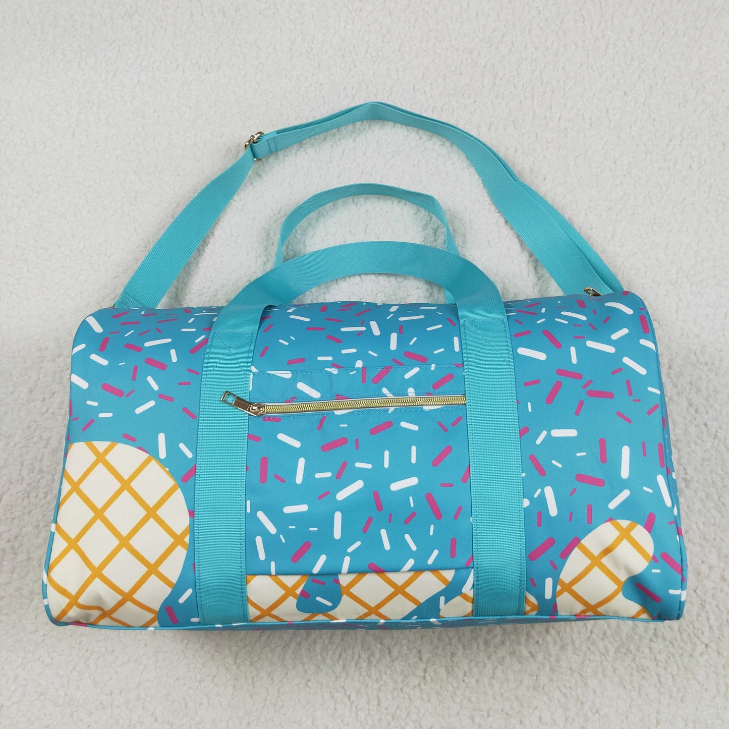 Kids Girl Adult Women Plaid Candy Team Sibling Duffel Gym Bags