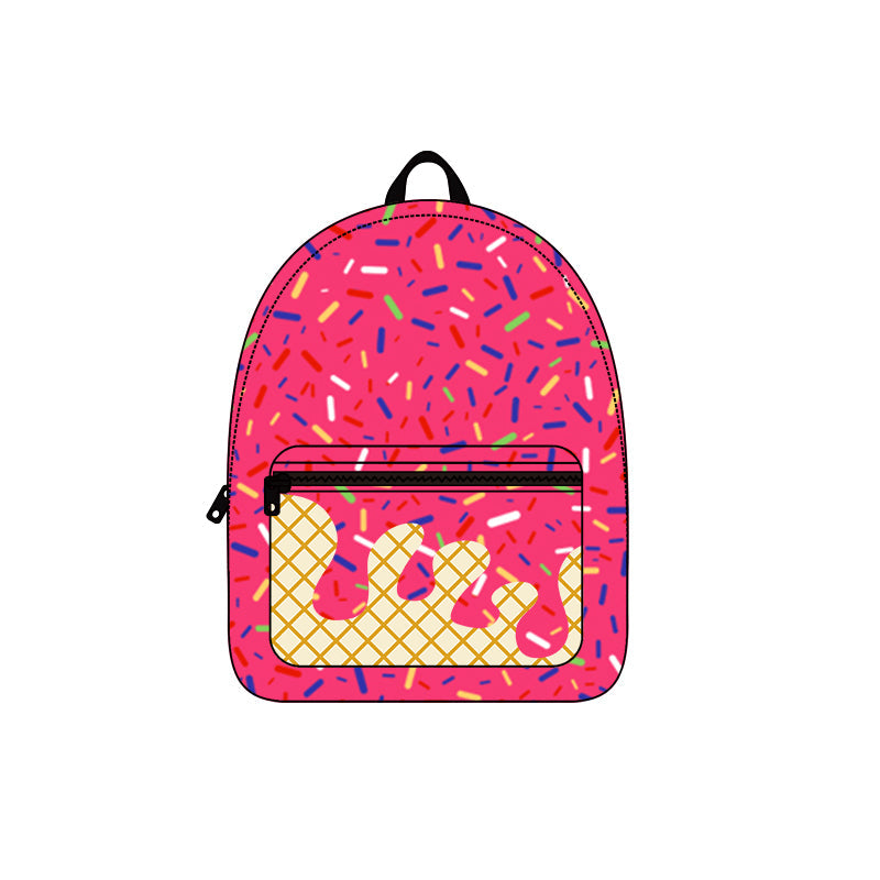 ( Moq 5 ) Preorder Kids Girl Drips Pink Bag Backpack