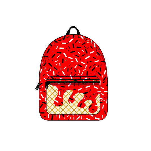 ( Moq 5 ) Preorder Kids Toddler Drips Red Bag Backpack