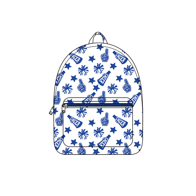 ( Moq 5 ) Preorder Baby Girl Toddler Team Cheer Blue Backpack Bags