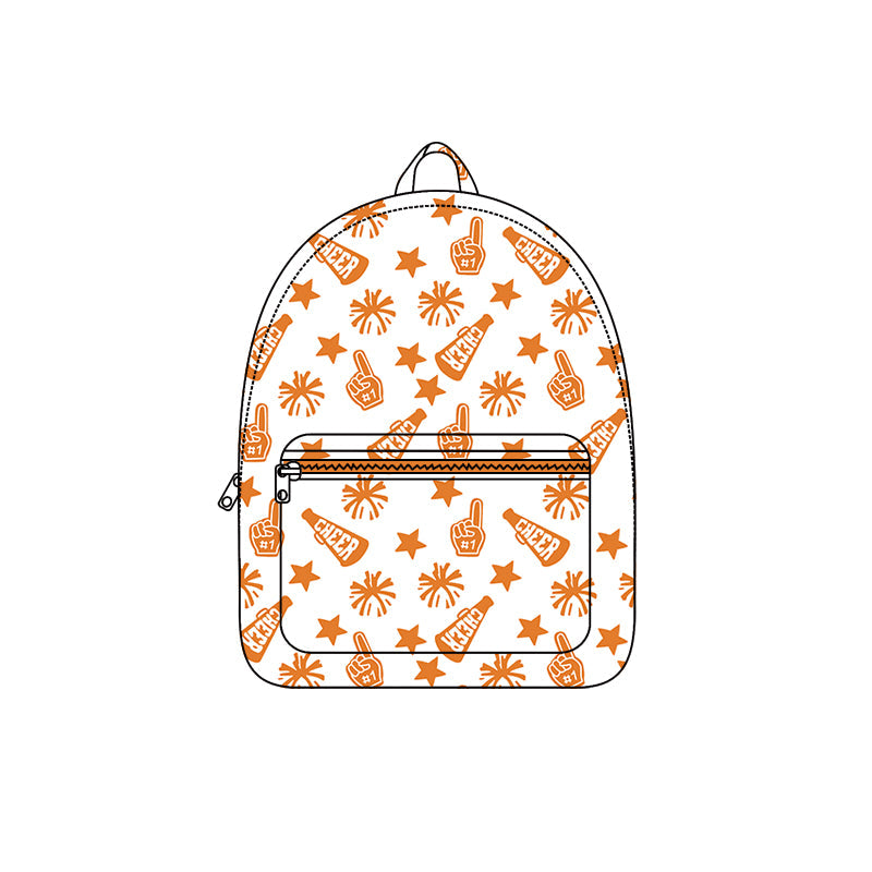 ( Moq 5 ) Preorder Baby Girl Toddler Team Cheer Orange Backpack Bags