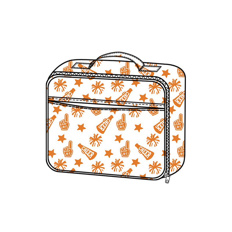 ( Moq 5 ) Preorder Baby Girl Kids Team Cheer Orange Lunch Box Picnic Thermal Bag