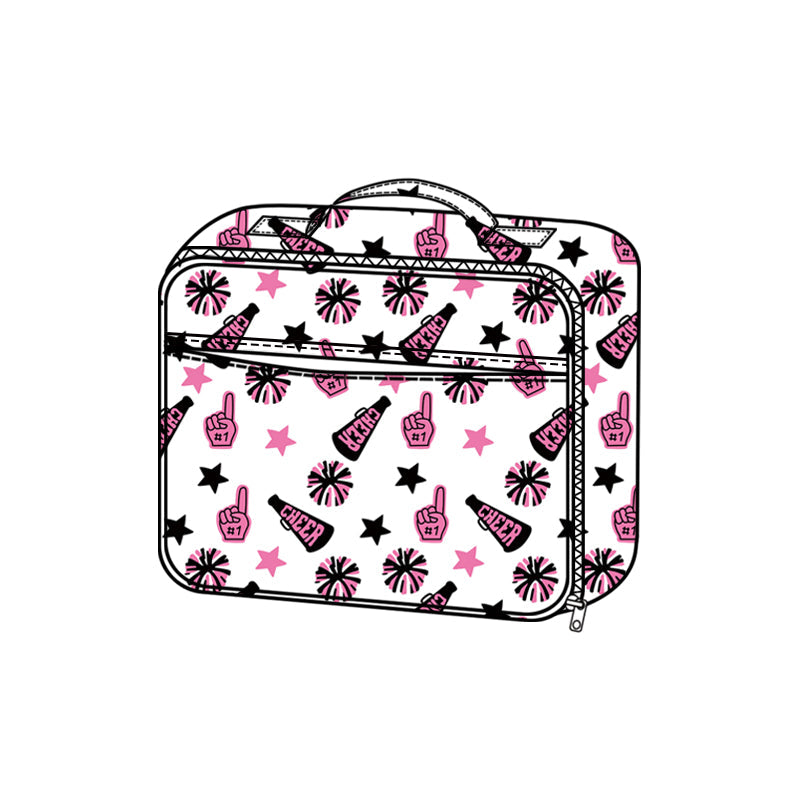 ( Moq 5 ) Preorder Baby Girl Kids Team Cheer Pink Lunch Box Picnic Thermal Bag